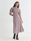 Mineral Nelly Dress, Pomegranate Check product photo