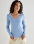 Zest Sleep Long Sleeve Top, Blue Marle product photo