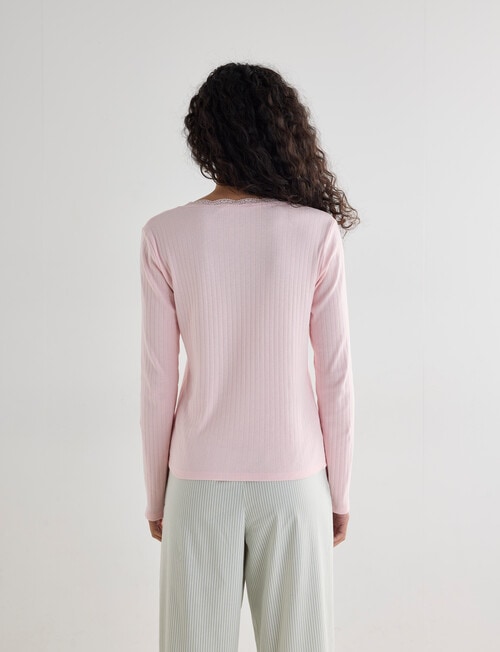 Zest Sleep Long Sleeve Top, Soft Pink product photo View 02 L
