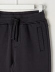 Mac & Ellie Knee Panel Trackpant, Charcoal product photo View 02 S