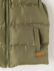 Mac & Ellie Puffer Vest, Khaki product photo View 02 S