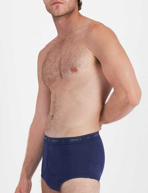 Jockey Y-Front Brief, 2-Pack, James Dean Navy & Moon Ray Pale Blue product photo View 04 L