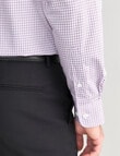 Laidlaw + Leeds Gingham Check Long Sleeve Shirt, Purple product photo View 06 S