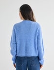 Whistle Long Sleeve Tie Front Jumper, Marina Blue product photo View 02 S
