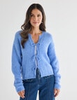 Whistle Long Sleeve Tie Front Jumper, Marina Blue product photo View 04 S