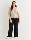 Whistle Lightweight V-Neck Jumper, Oat product photo View 13 S