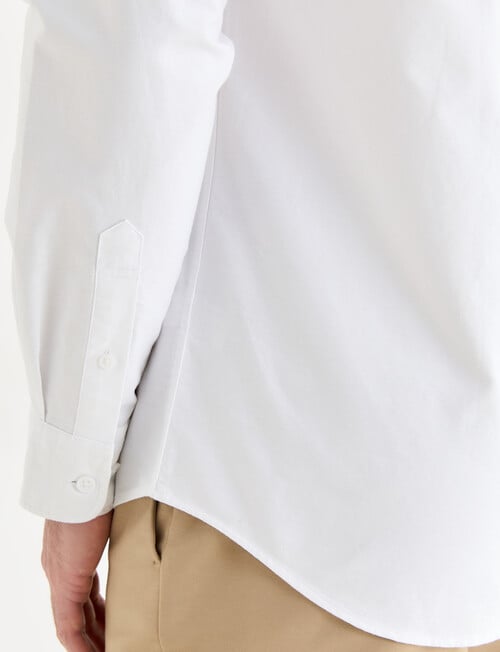 Laidlaw + Leeds Oxford Long Sleeve Shirt, White product photo View 06 L