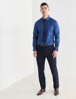 Laidlaw + Leeds Geo Print Long Sleeve Shirt, Slate Blue product photo View 03 S