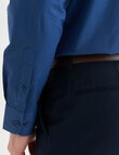 Laidlaw + Leeds Geo Print Long Sleeve Shirt, Slate Blue product photo View 06 S