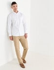 Laidlaw + Leeds Oxford Long Sleeve Shirt, White product photo View 03 S