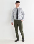 Laidlaw + Leeds Leaf Print Long Sleeve Shirt, White product photo View 03 S