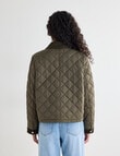 Zest ZT Quilted Barn Bomber Jacket, Khaki product photo View 02 S