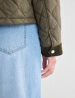 Zest ZT Quilted Barn Bomber Jacket, Khaki product photo View 07 S