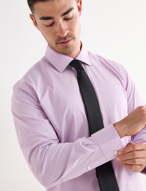 Laidlaw + Leeds Long Sleeve Stretch Shirt, Lilac product photo
