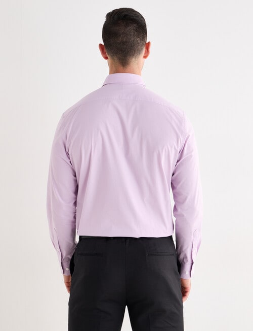 Laidlaw + Leeds Long Sleeve Stretch Shirt, Lilac product photo View 02 L