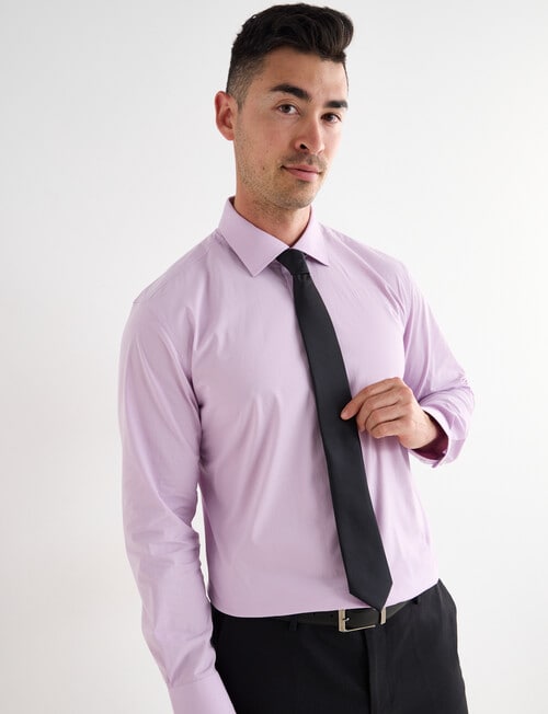 Laidlaw + Leeds Long Sleeve Stretch Shirt, Lilac product photo View 05 L