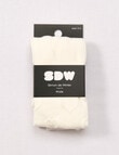 Simon De Winter Heart Textured Tights, Ivory product photo View 02 S