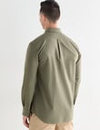 Laidlaw + Leeds Oxford Long Sleeve Shirt, Khaki product photo View 02 S