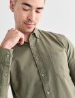 Laidlaw + Leeds Oxford Long Sleeve Shirt, Khaki product photo View 04 S