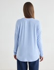 Zest Supersoft Brushed Crew Tee, Hydrangea product photo View 02 S