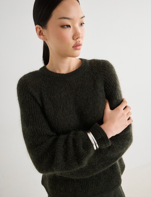 State of play Robin Sweater, Pine Green product photo