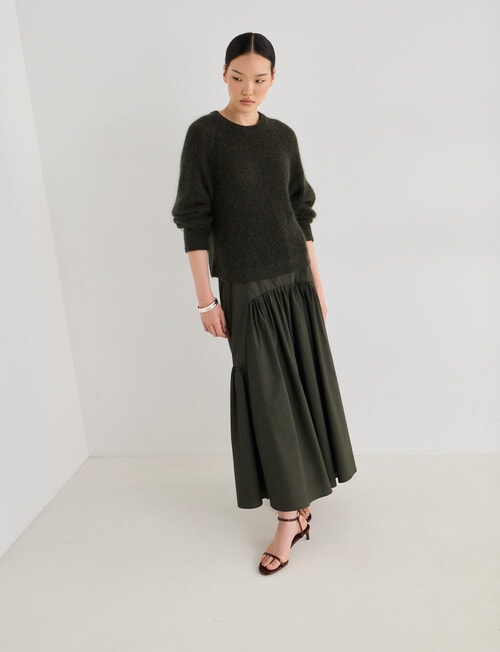 State of play Robin Sweater, Pine Green product photo View 03 L