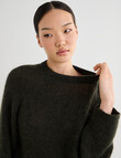 State of play Robin Sweater, Pine Green product photo View 04 S