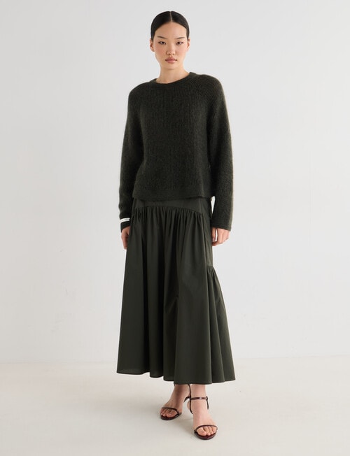 State of play Robin Sweater, Pine Green product photo View 06 L