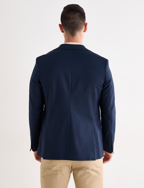 Laidlaw + Leeds Cotton Stretch Blazer, Navy product photo View 02 L