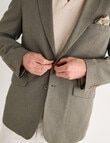 Laidlaw + Leeds Cotton Linen Blend Blazer, Khaki product photo View 04 S