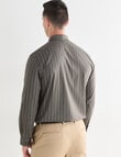 Laidlaw + Leeds Stripe Long Sleeve Shirt, Khaki product photo View 02 S