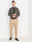 Laidlaw + Leeds Stripe Long Sleeve Shirt, Khaki product photo View 03 S