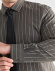 Laidlaw + Leeds Stripe Long Sleeve Shirt, Khaki product photo View 04 S