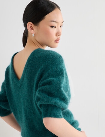 State of play Antoine Luxe Knitwear Sweater, Teal product photo