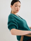 State of play Antoine Luxe Knitwear Sweater, Teal product photo View 06 S