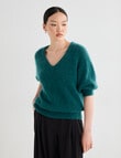 State of play Antoine Luxe Knitwear Sweater, Teal product photo View 08 S