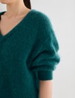 State of play Antoine Luxe Knitwear Sweater, Teal product photo View 10 S