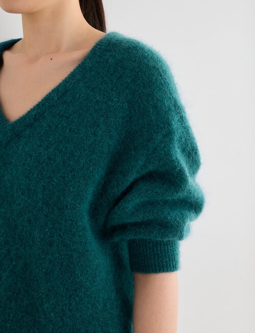 State of play Antoine Luxe Knitwear Sweater, Teal product photo View 10 L