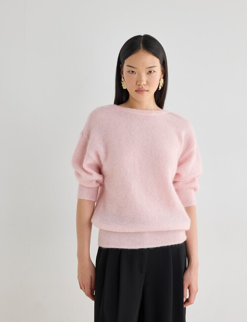 State of play Antoine Luxe Knitwear Sweater, Rose Quartz product photo View 02 L