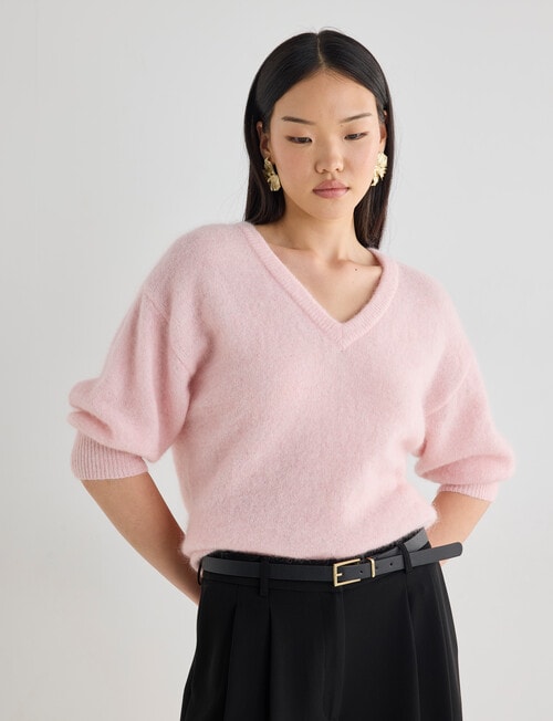 State of play Antoine Luxe Knitwear Sweater, Rose Quartz product photo View 07 L
