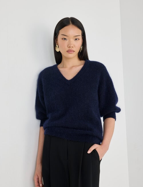 State of play Antoine Luxe Knitwear Sweater, Midnight product photo View 04 L