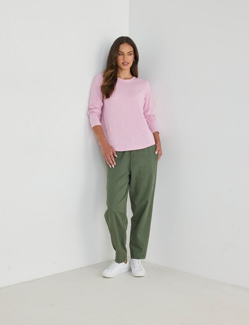 Zest Organic Cotton Long Sleeve Tee, Orchid Haze product photo View 03 L