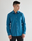 Laidlaw + Leeds Long Sleeve Stretch Shirt, Teal product photo