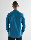 Laidlaw + Leeds Long Sleeve Stretch Shirt, Teal product photo View 02 S
