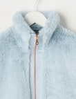 Switch Faux Fur Jacket, Sky Blue product photo View 02 S