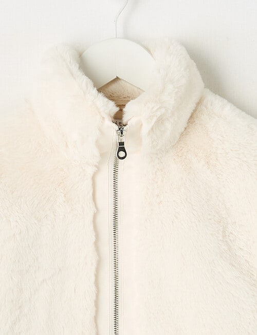 Switch Faux Fur Jacket, Natural product photo View 02 L