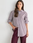 Whistle The Perfect Shirt Stripe, Dark Cherry product photo View 06 S