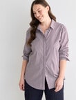 Whistle The Perfect Shirt Stripe, Dark Cherry product photo View 12 S