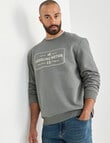 Gasoline Motor Crew Sweat, Khaki product photo