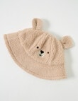 Teeny Weeny Sherpa Teddy Bucket Hat, Sunbaked product photo